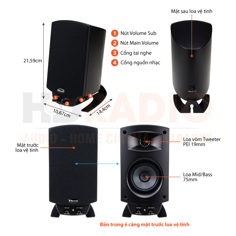 Chú thích Loa Klipsch Promedia 2.1 BT