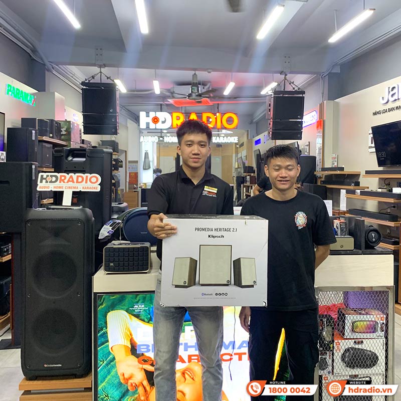 mua loa Klipsch Promedia Heritage 2.1 chính hãng đến hdradio