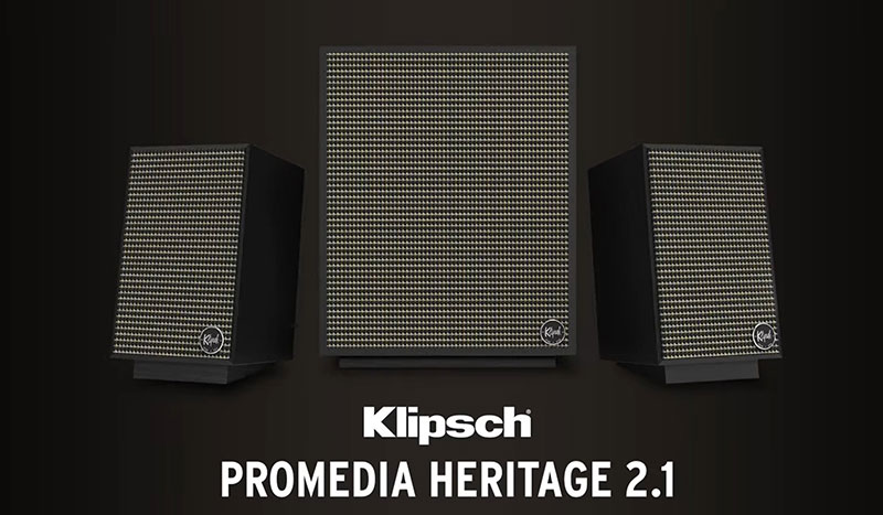 thiet ke loa klipsch promedia heritage 2.1 mang phong cach retro