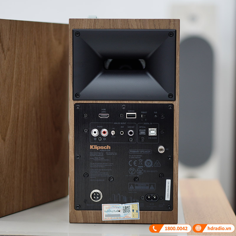 Loa Klipsch The Fives Chính Hãng, Công Suất 160W, Bluetooth, AUX, RCA, Optical, HDMI ARC, USB-7