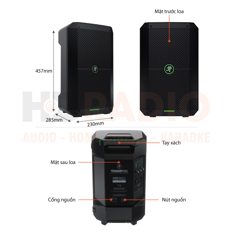 Chú thích Loa Mackie Thump Go