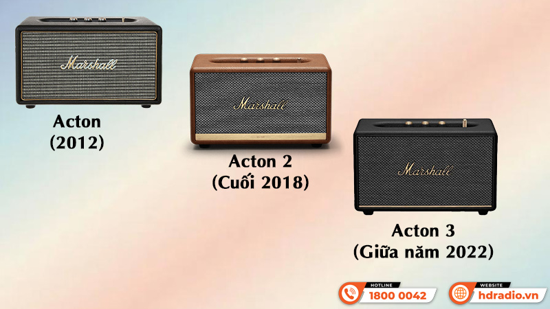 Ngày ra mắt Loa Marshall Acton, Acton 2 và Acton 3