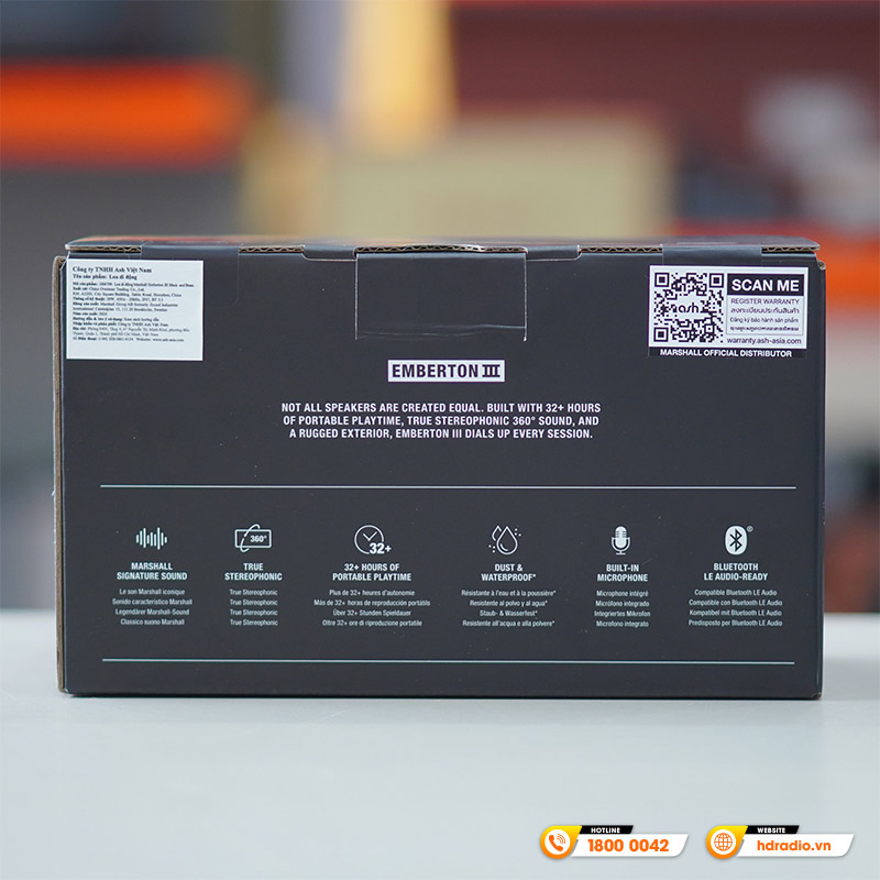 loa marshall emberton 3 chính hãng ash anh 3
