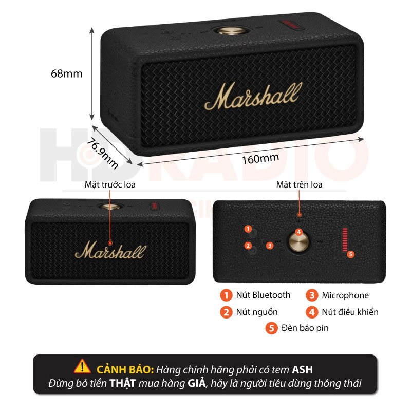 chu thich loa marshall emberton 3 chinh hang moi nhat
