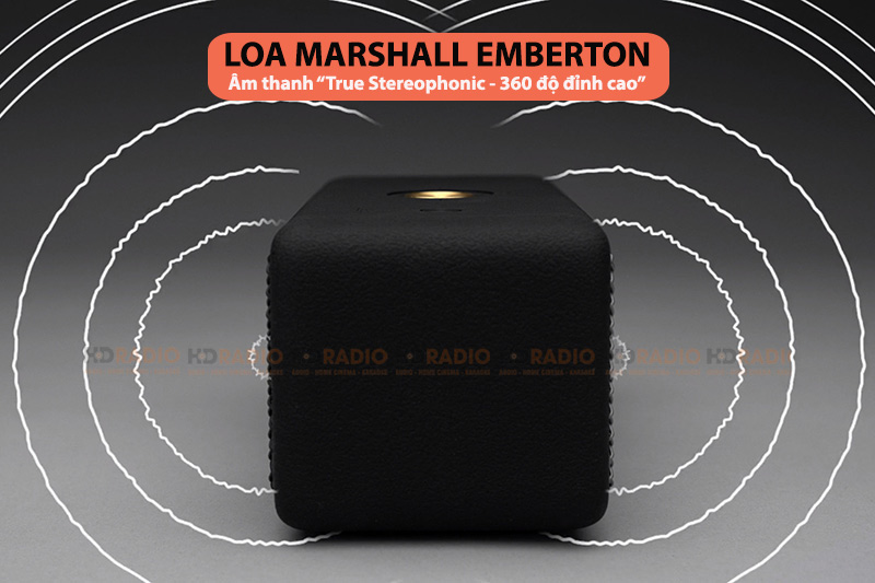 Loa bluetooth Marshall Emberton với âm thanh 360 độ đỉnh cao