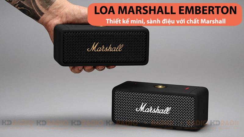 Loa Marshall Emberton với thiết kế mini ấn tượng