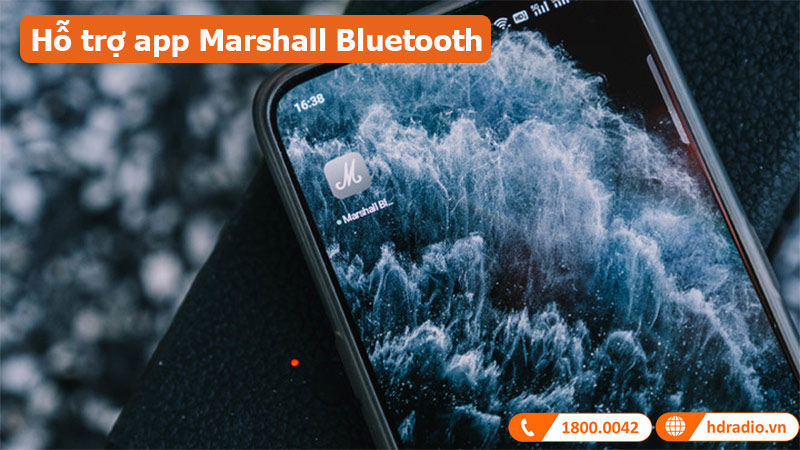 Loa Marshall Middleton hỗ trợ app Marshall Bluetooth