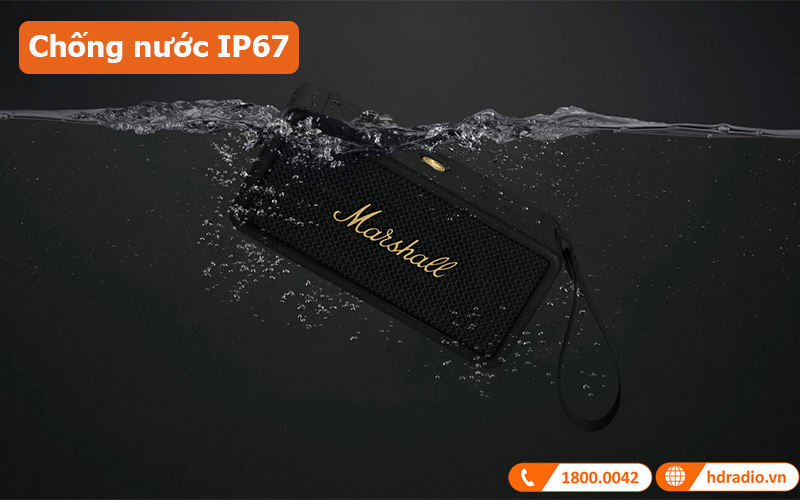 Loa Marshall Middleton chống nước IP67