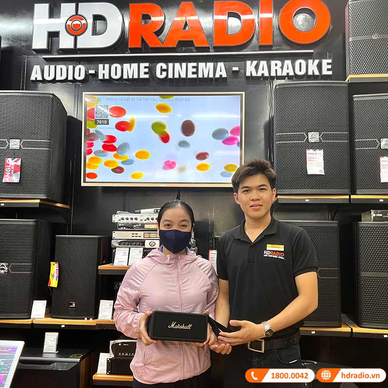 hdradio bán loa Marshall Middleton chính hãng tem ASH