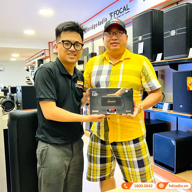 mua loa Marshall Middleton chính hãng tem ASH đến hdradio