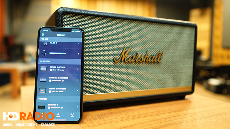 ứng dụng marshall bluetooth và Loa Marshall Stanmore 2