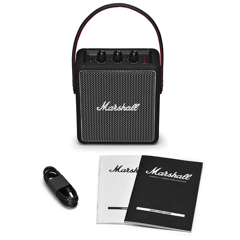 mat truoc Loa Marshall Stockwell 2 black and brass