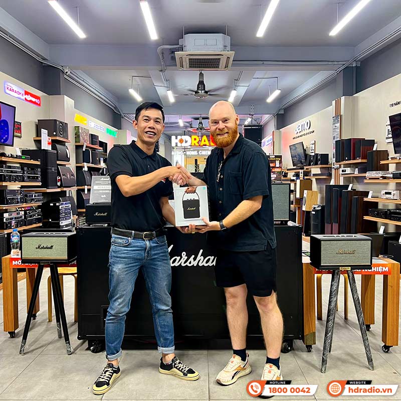 Loa Marshall Stockwell 2 (II) Pin 20h, Công suất 15W, IPX4, Bluetooth, AUX-18