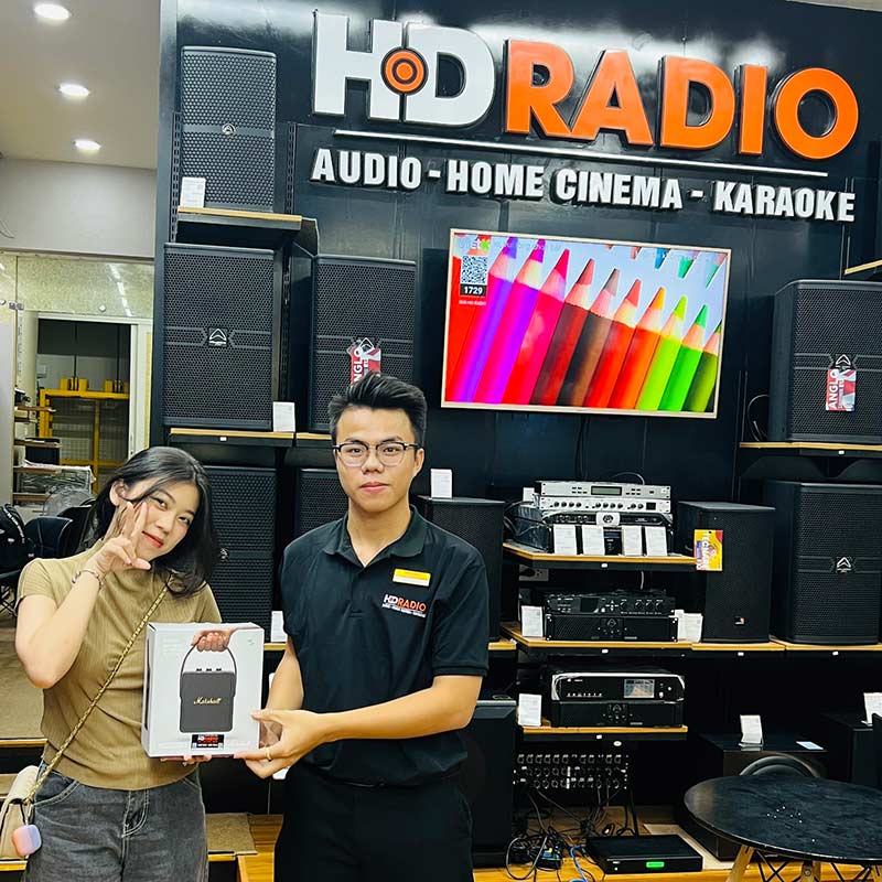 Loa Marshall Stockwell 2 (II) Pin 20h, Công suất 15W, IPX4, Bluetooth, AUX-3