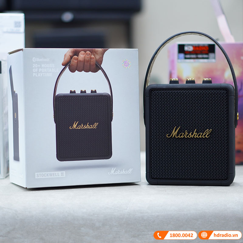 Loa Marshall Stockwell 2 (II) Pin 20h, Công suất 15W, IPX4, Bluetooth, AUX-13