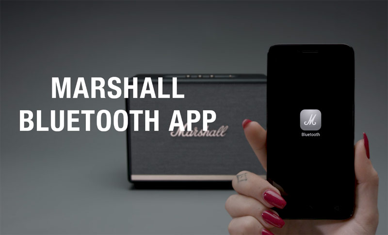 Loa Marshall Woburn 2 su dung ung dung marshall bluetooth