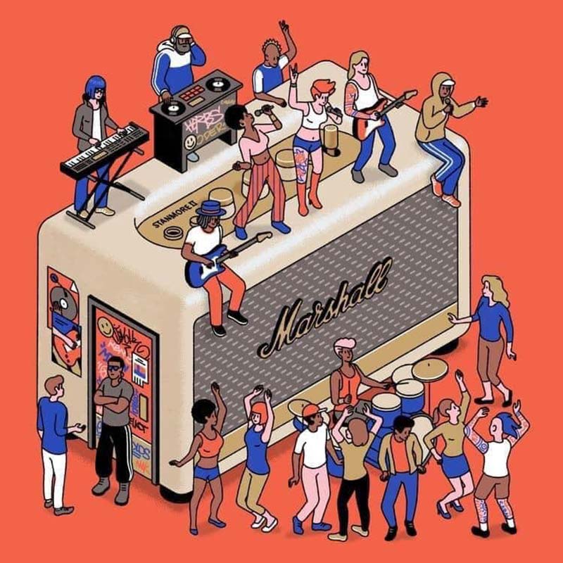 loa bluetooth marshall nghe nhạc gì? loa marshall nghe nhạc gì?