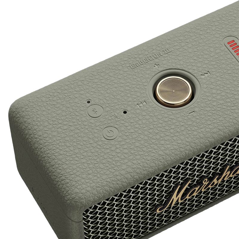 Loa Marshall Emberton III Sage Edition, Pin 32h, IP67, Bluetooth 5,3 LE Auracast, Mic đàm thoại, App Marshall Bluetooth-6