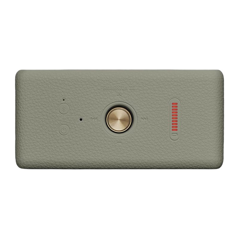 Loa Marshall Emberton III Sage Edition, Pin 32h, IP67, Bluetooth 5,3 LE Auracast, Mic đàm thoại, App Marshall Bluetooth-5