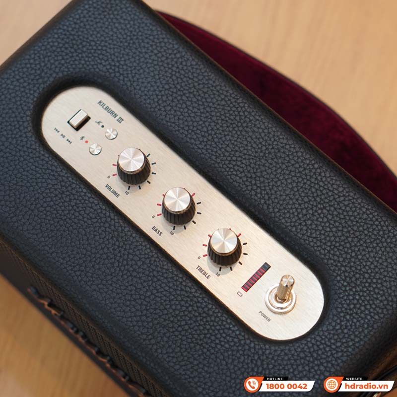 Loa Marshall Kilburn 3 (III) Pin 50h, Công Suất 50W, Chống Nước IP54, Auracast, Bluetooth 5.3, AUX 3.5mm-9