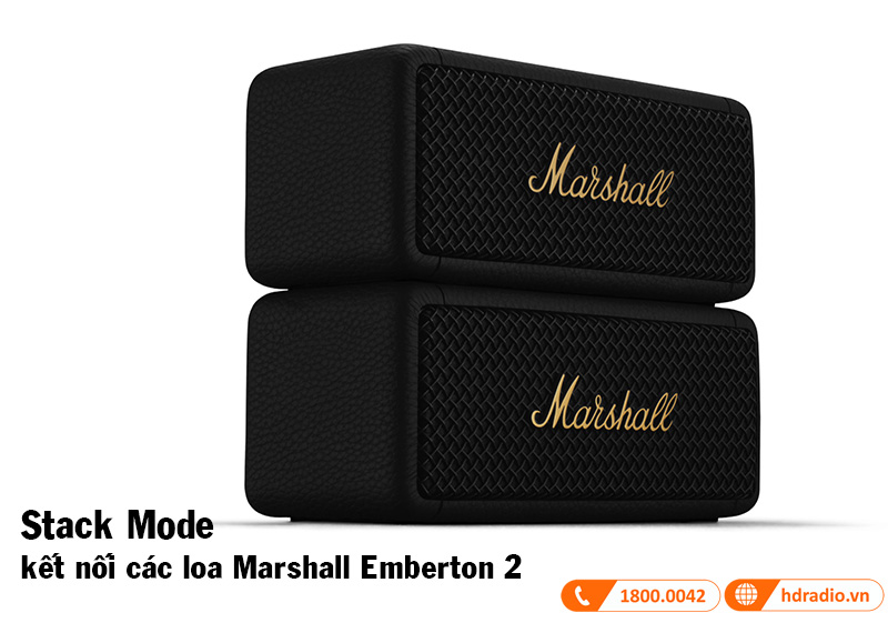 che do stack mode ket noi cac loa marshall emberton 2