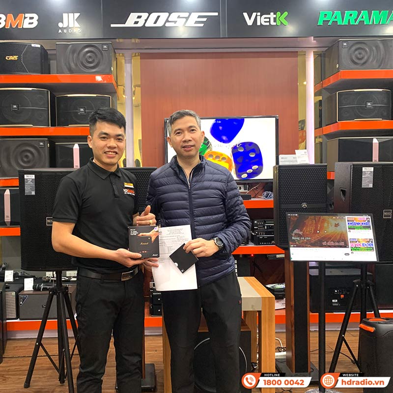 Khách hàng mua Loa Marshall Willen chính hãng ASH tại HDRadio