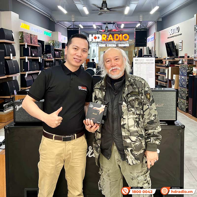 khách hàng mua Loa Marshall Willen chính hãng tại hdradio