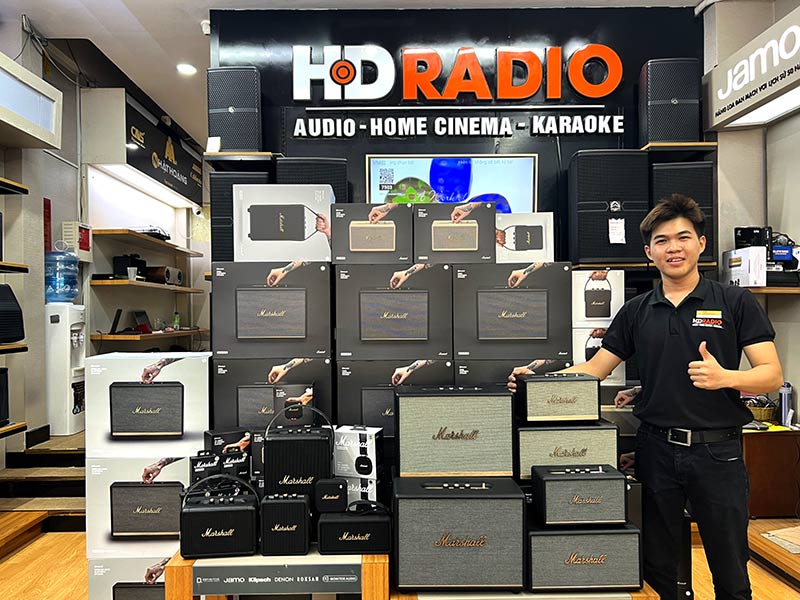 Loa Marshall chính hãng tem ASH tại hdradio