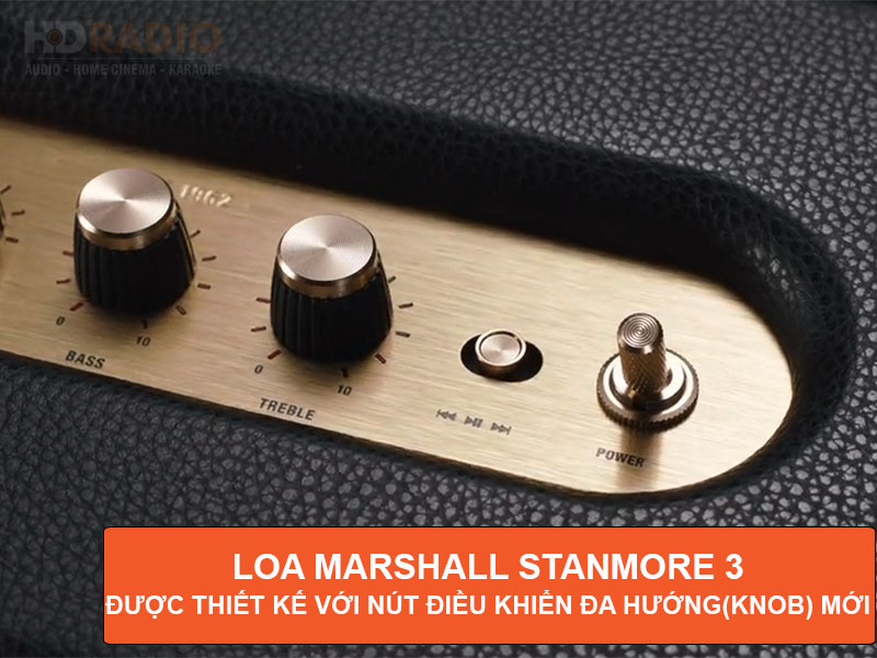 nút điều khiển đa hướng trên loa Marshall Stanmore 3