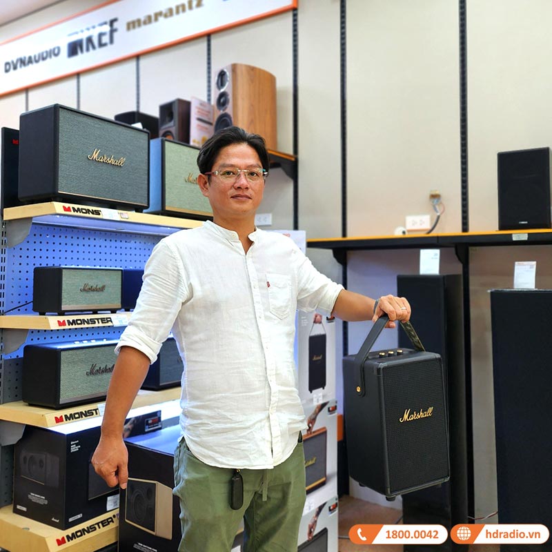 Loa Marshall Tufton, Pin 20h, Công Suất 80W, Chống Nước IPX2, Bluetooth 5.0, AUX-3