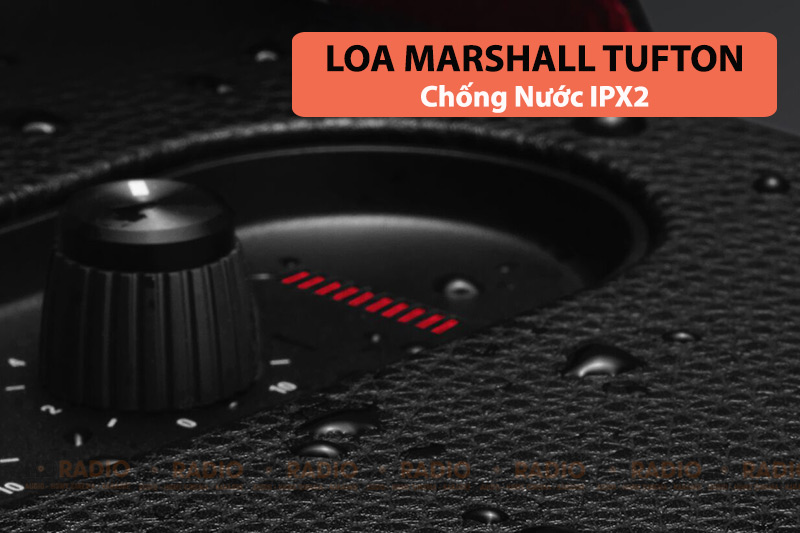Loa Marshall Tufton có thiết kế chống nước IPX2