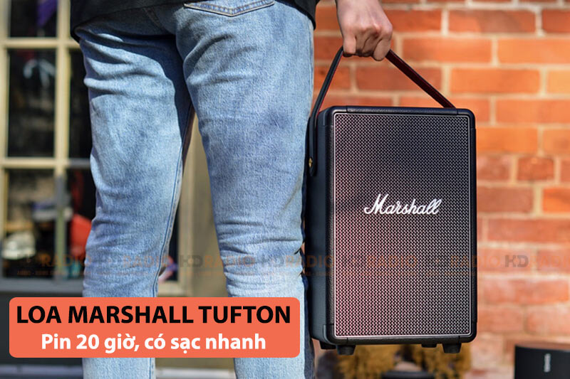 Loa Marshall Tufton có pin hơn 20 giờ có sạc nhanh
