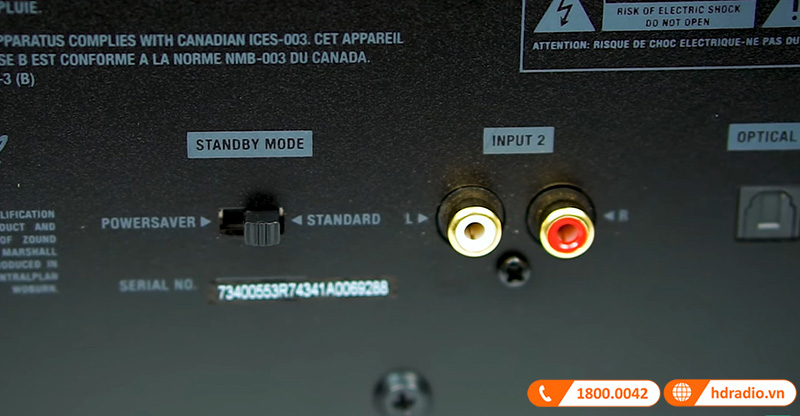 cong ket noi cua loa marshall woburn classic line 
