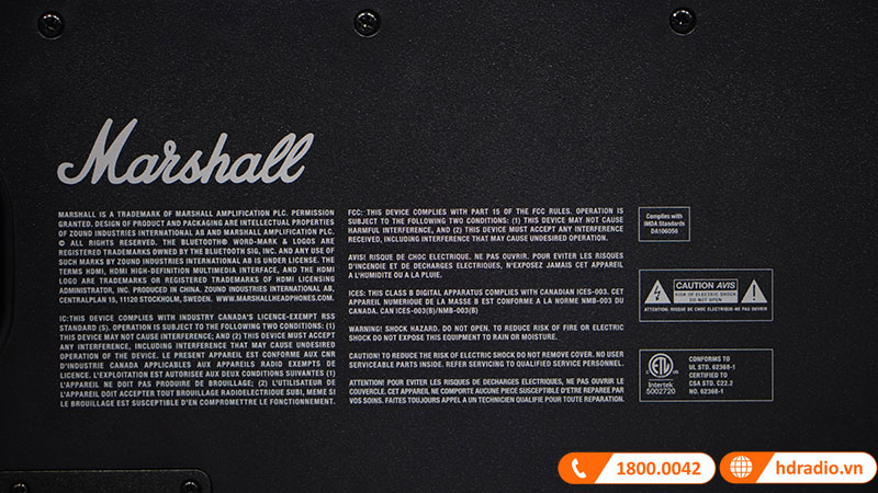 ảnh thực tế loa Marshall Woburn 3 