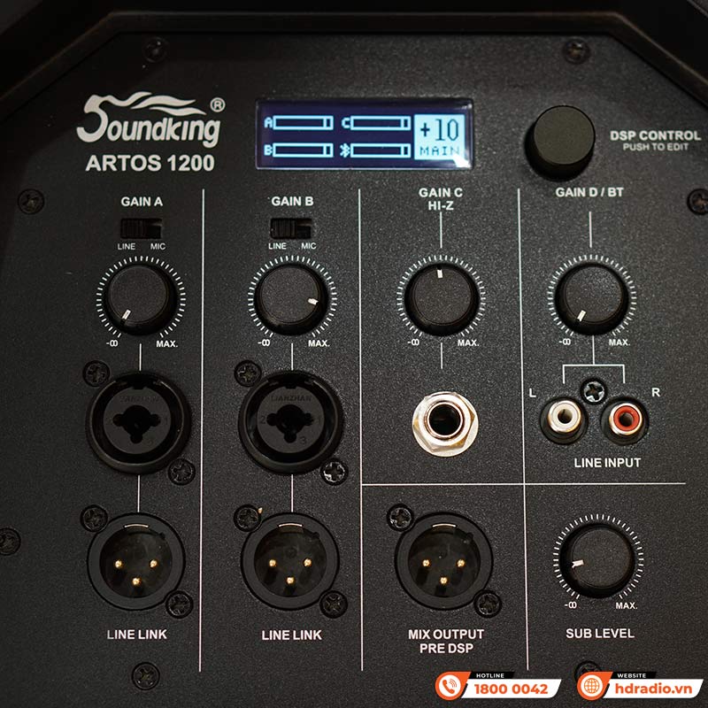 Loa Soundking Artos 1200, Công suất 490W, Mixer 4 kênh, Bluetooth-13