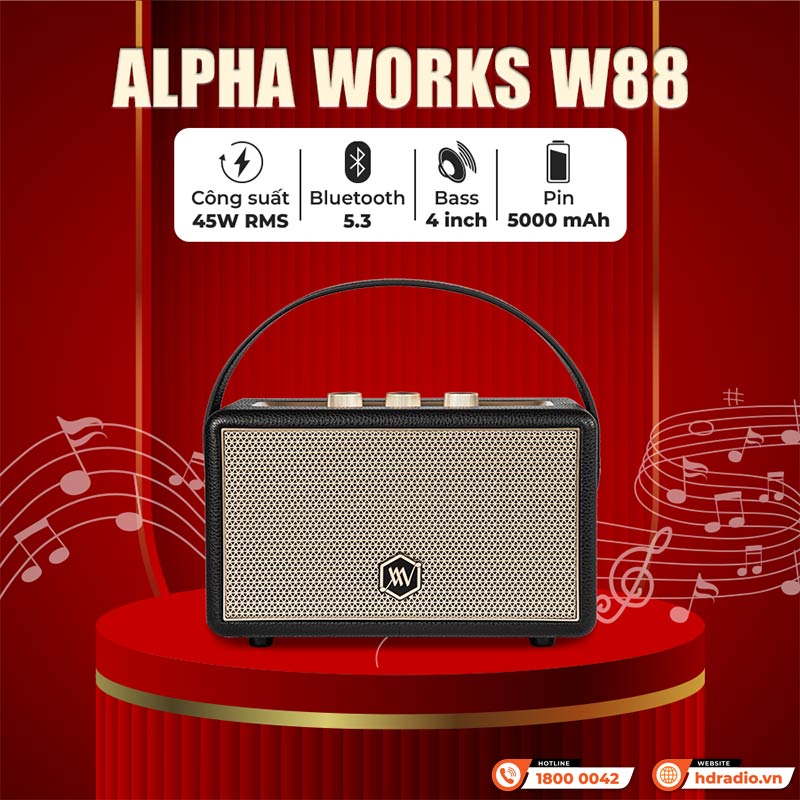 Tính năng Loa Alpha Works W88