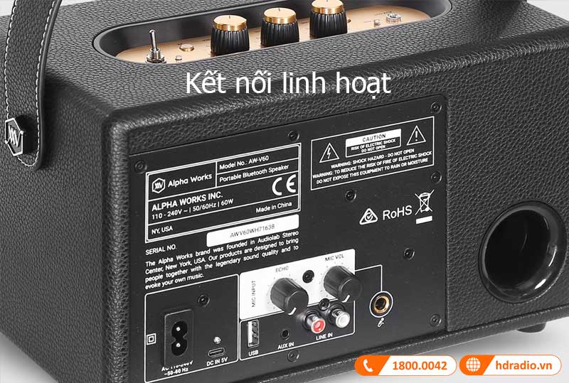 Ra mắt loa alpha works classic v60 nổi bật, kết nối đa dạng Ra mắt loa alpha works classic v60 nổi bật, kết nối đa dạng