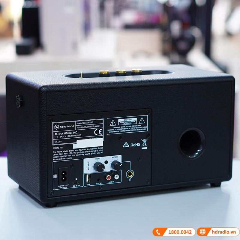 Loa Alpha Works Classic V80 ảnh thực tế