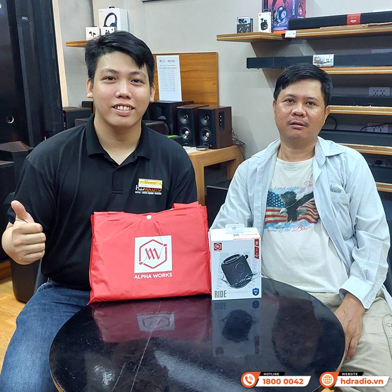 Loa Alpha Works Ride, Công Suất 10W, Chống Nước IPX7, Pin 18h, Bluetooth 5.3, TWS, AUX 3.5mm-3