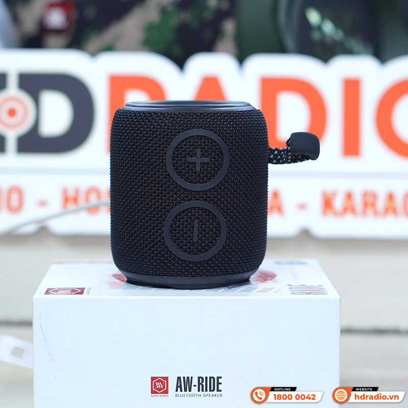 Loa Alpha Works Ride, Công Suất 10W, Chống Nước IPX7, Pin 18h, Bluetooth 5.3, TWS, AUX 3.5mm-6