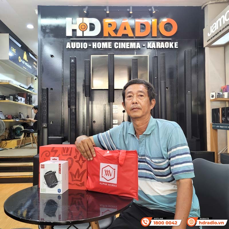 Loa Alpha Works Ride, Công Suất 10W, Chống Nước IPX7, Pin 18h, Bluetooth 5.3, TWS, AUX 3.5mm-16