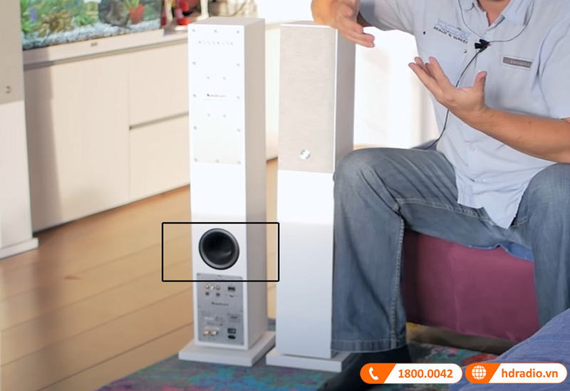 he thong bass reflex cua loa audio pro a36