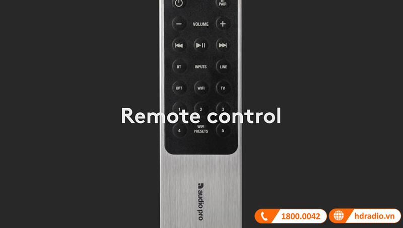 dieu khien remote loa audio pro a38
