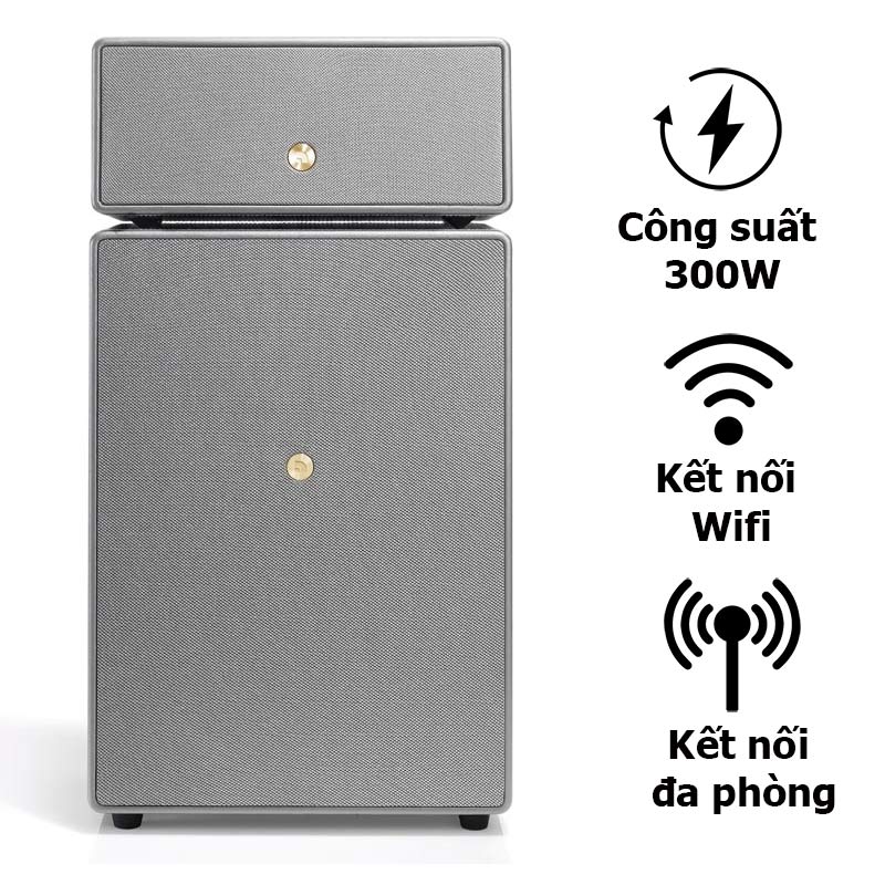 Loa AudioPro DrumFire, 300W, Kết nối đa phòng, Bluetooth, Wifi, RCA