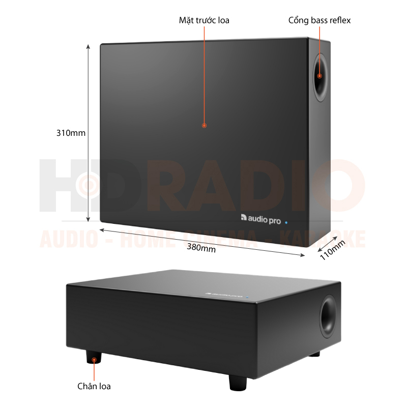 Chú thích Loa AudioPro SUB-1