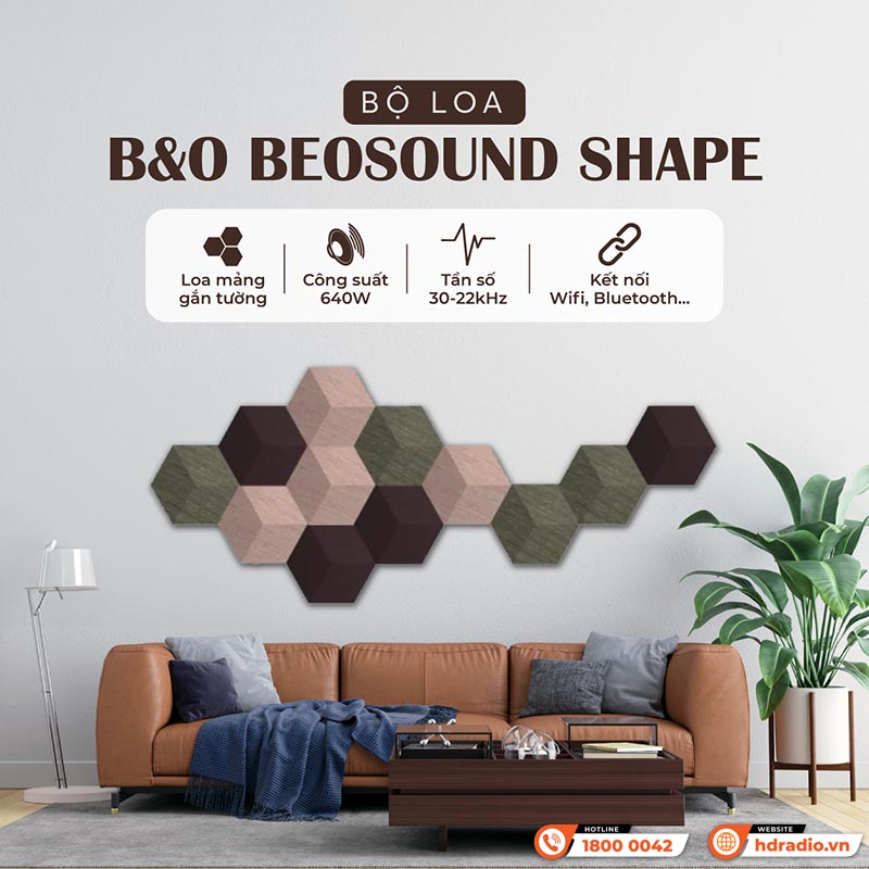 Bộ Loa B&O BeoSound Shape, Công Suất 640W, Bluetooth, Wifi-13