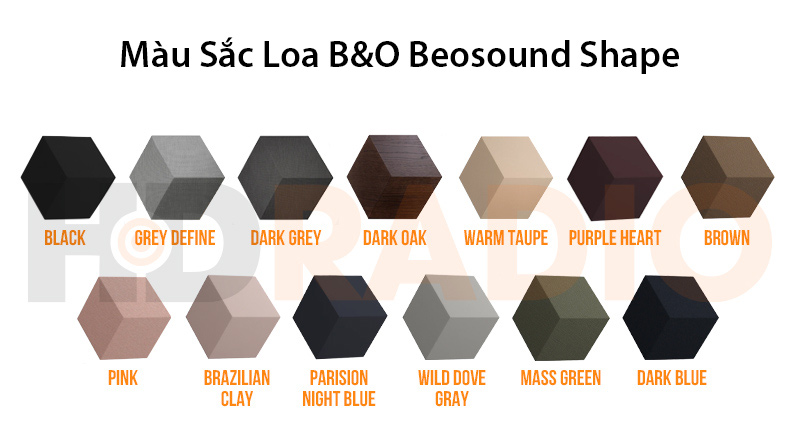 màu sắc Loa B&O BeoSound Shape
