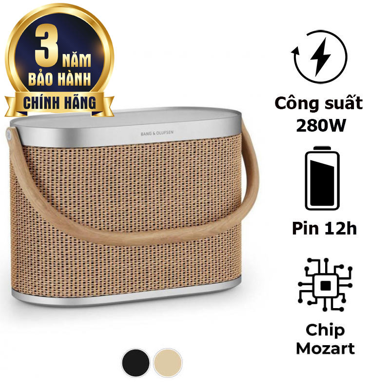 Loa B&O Beosound A5, Pin 12h, Công Suất 280W, IP65, Bluetooth, WiFi, Sạc Không Dây Qi, Chip Mozart Mới