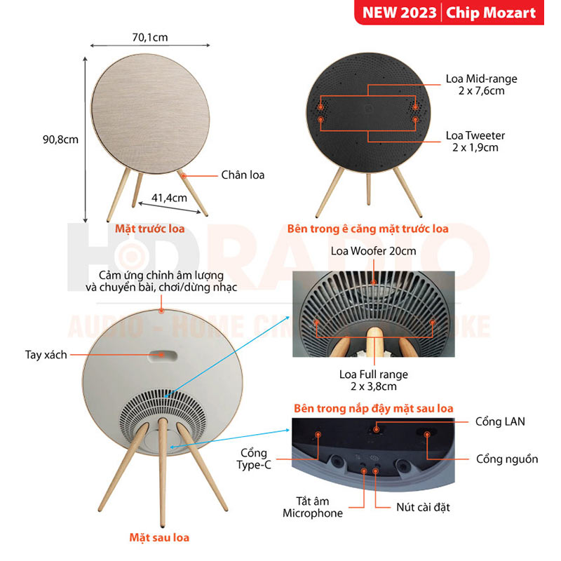 Chú thích Loa B&O Beosound A9 MK5