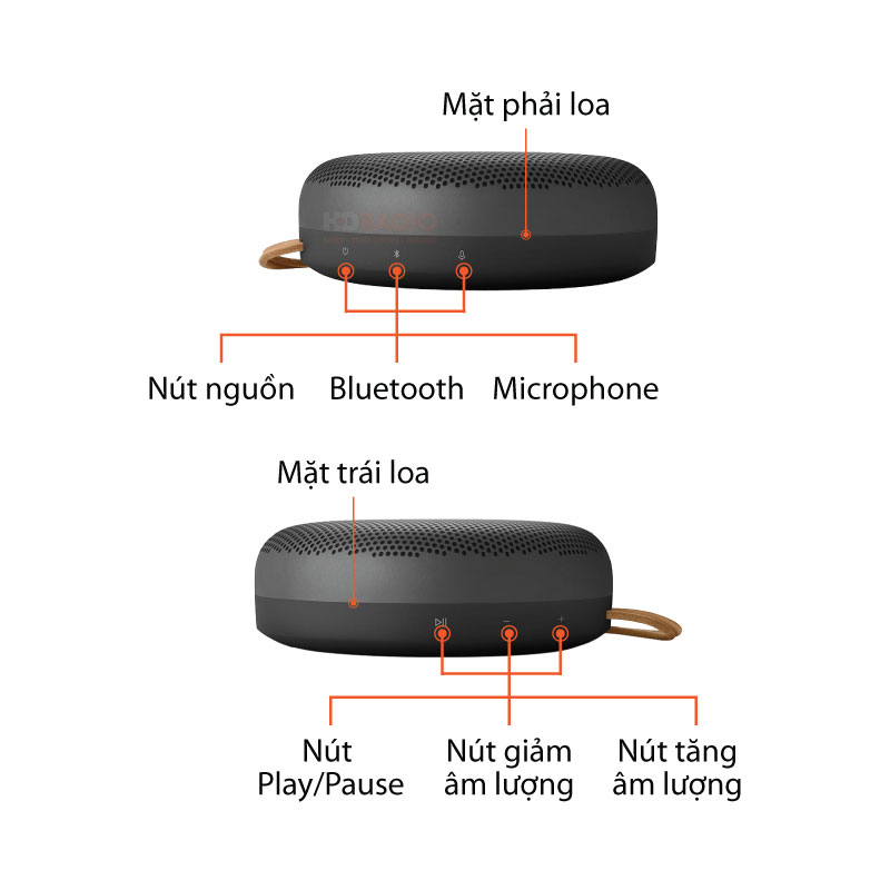 Loa B&O Beosound A1 Gen 2, Pin 18h, Công Suất 60W, IP67, Bluetooth, Micro thoại, Điều khiển giọng nói qua Alexa-2